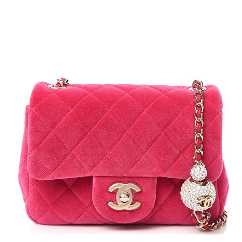 chanel pink velvet